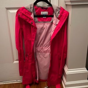 Pink Columbia rain jacket!